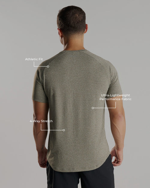 Aion-Lite™ Tee "Cross" - Sage Marl