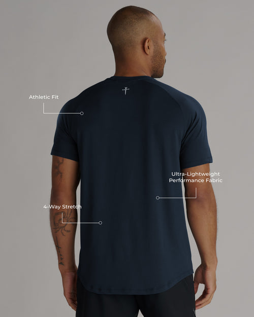 Aion-Lite™ Tee "Three Nails" - Midnight Navy