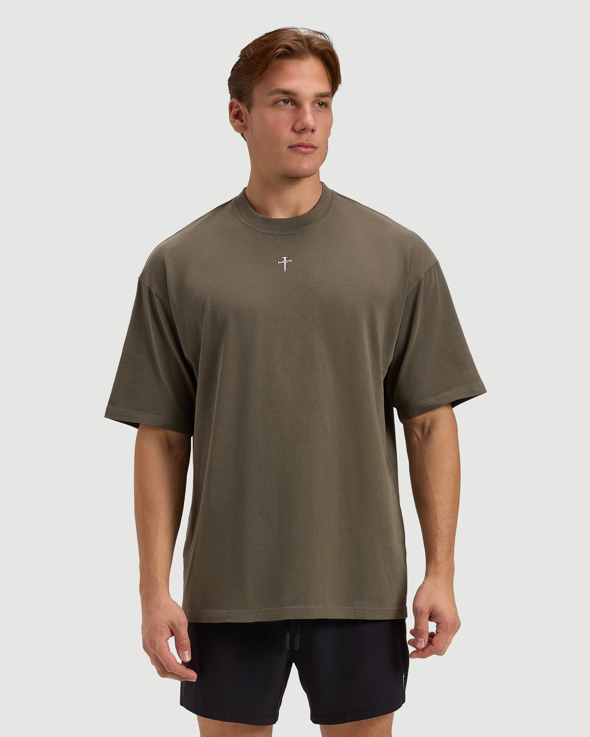 Heavyweight Cotton Oversized Tee - Sage
